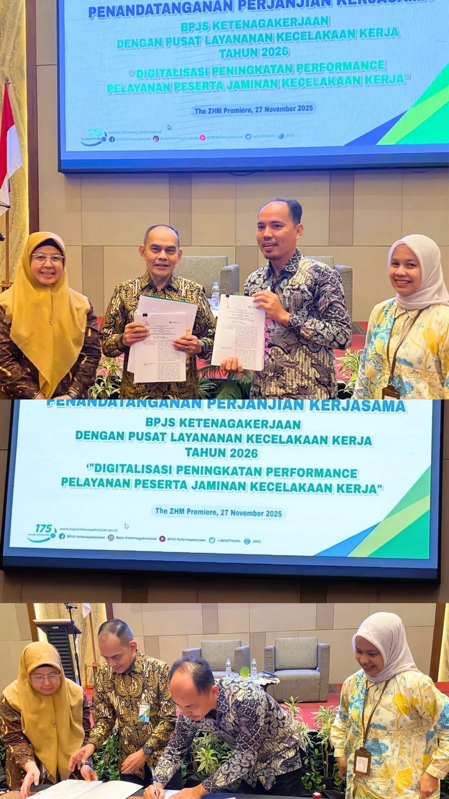 Penandatanganan Perjanjian Kerjasama BPJS Ketenagakerjaan