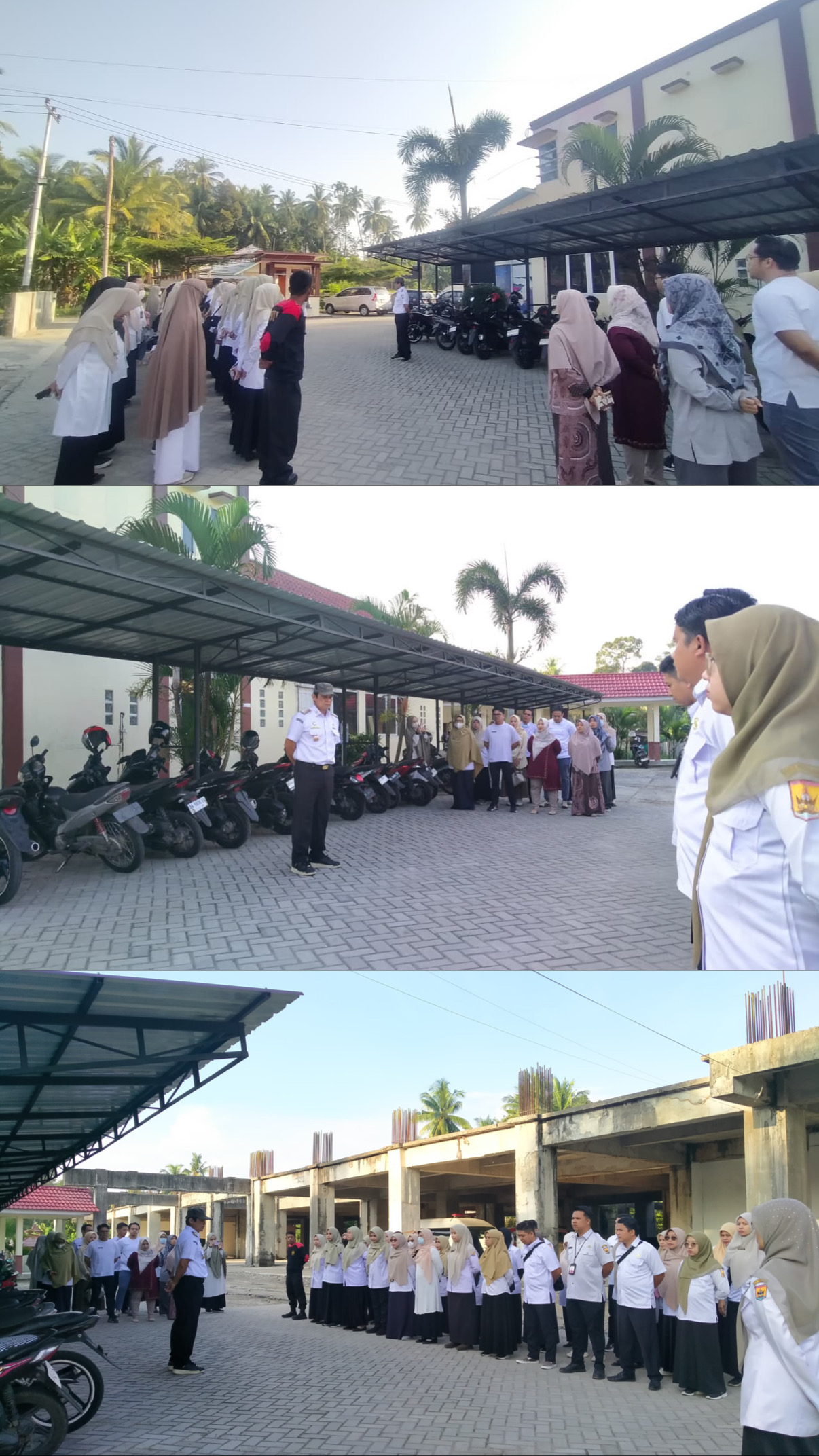 Sekretaris Daerah Kota Pariaman Pimpin Apel Pagi di RSUD dr. Sadikin Kota Pariaman